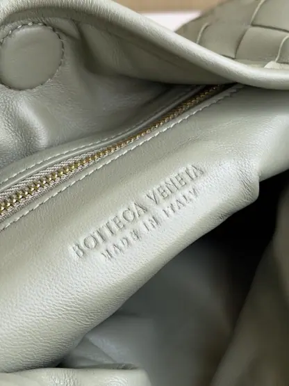 Replica Bottega Veneta Small Hop Travertine Shoulder Bag Calf Leather #3698 - Image 8