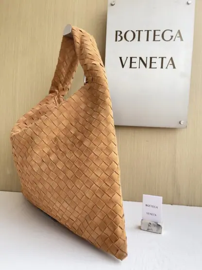 Replica Bottega Veneta Suede Large Hop Brown Shoulder Bag #3687 - Image 12