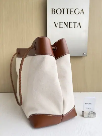 Replica Bottega Veneta Canvas Large Andiamo Tote Bag Top handle bag #3653 - Image 6