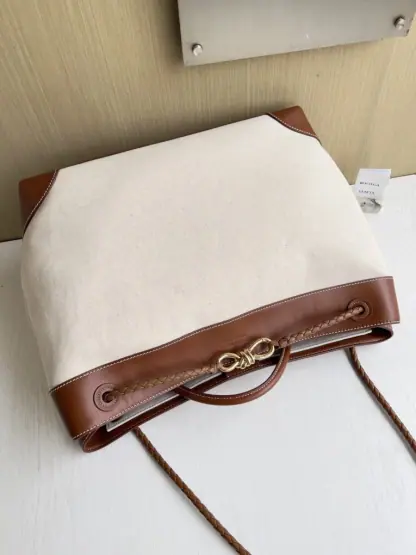 Replica Bottega Veneta Canvas Large Andiamo Tote Bag Top handle bag #3653 - Image 8