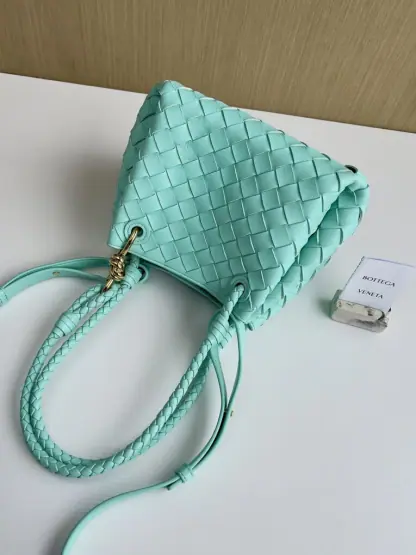 Replica Bottega Veneta Small Parachute Shoulder Bag 796596 Green oasis #3715 - Image 14