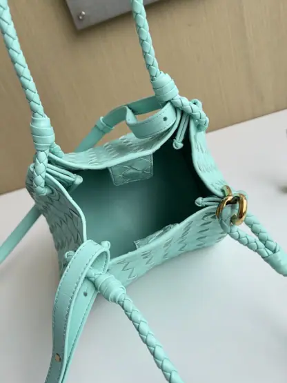 Replica Bottega Veneta Small Parachute Shoulder Bag 796596 Green oasis #3715 - Image 10