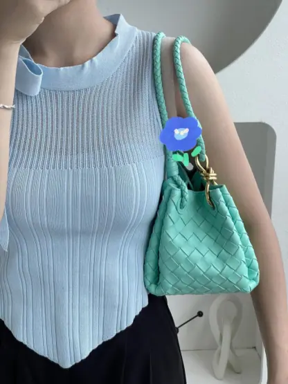Replica Bottega Veneta Small Parachute Shoulder Bag 796596 Green oasis #3715 - Image 4