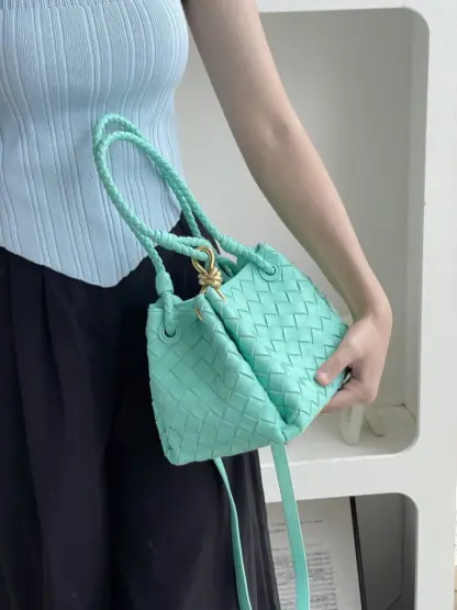 Replica Bottega Veneta Small Parachute Shoulder Bag 796596 Green oasis #3715 - Image 6