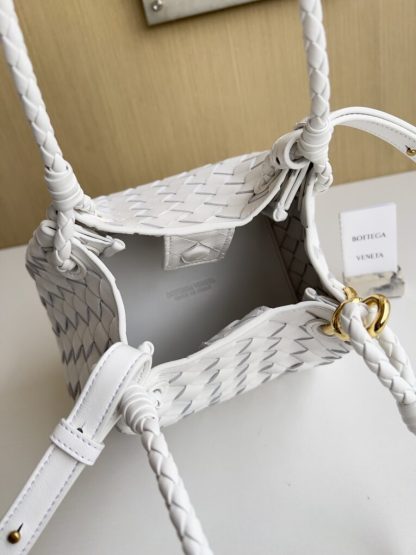 Replica Bottega Veneta Small Parachute Shoulder Bag 796596 Sea salt #3713 - Image 4