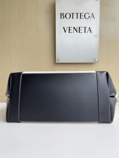 Replica Bottega Veneta Canvas Large Andiamo Tote Bag Black with Canvas #3654 - Image 13