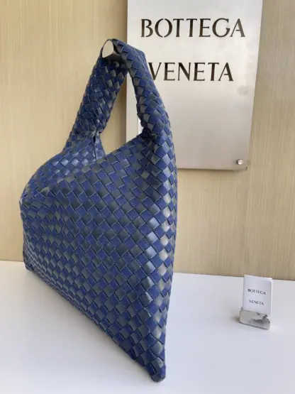 Replica Bottega Veneta Large Hop Shoulder bag with Intrecciato craftsmanship in leather and denim #3656 - Image 8