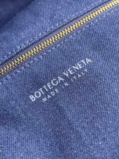 Replica Bottega Veneta Large Hop Shoulder bag with Intrecciato craftsmanship in leather and denim #3656 - Image 9