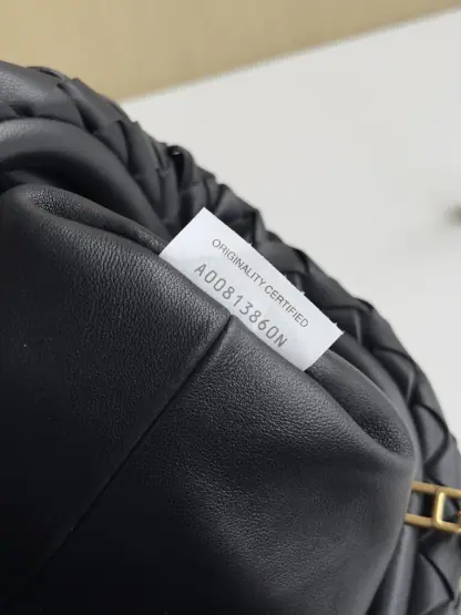 Replica Bottega Veneta Teen Lauren 1980 With Chain Bag Black #3711 - Image 4