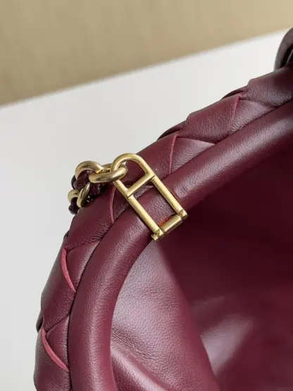 Replica Bottega Veneta Teen Lauren 1980 With Chain Bag Barolo #3709 - Image 6