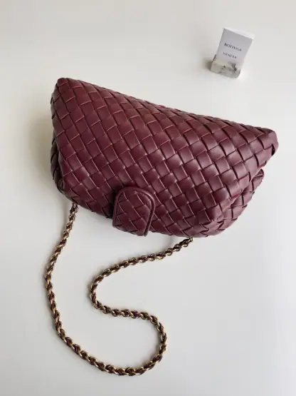 Replica Bottega Veneta Teen Lauren 1980 With Chain Bag Barolo #3709 - Image 7