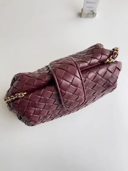 Replica Bottega Veneta Teen Lauren 1980 With Chain Bag Barolo #3709 - Image 9