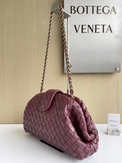 Replica Bottega Veneta Teen Lauren 1980 With Chain Bag Barolo #3709 - Image 10