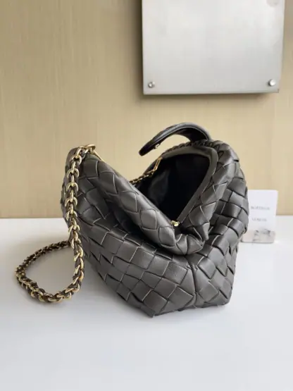 Replica Bottega Veneta Teen Lauren 1980 With Chain Bag Kaki #3707 - Image 3