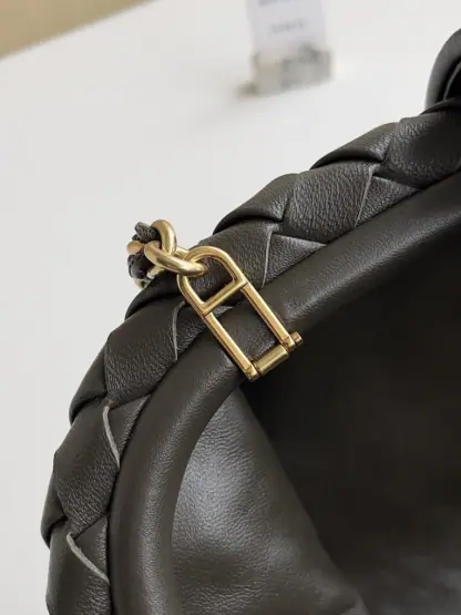 Replica Bottega Veneta Teen Lauren 1980 With Chain Bag Kaki #3707 - Image 5