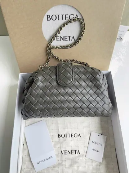 Replica Bottega Veneta Teen Lauren 1980 With Chain Bag Kaki #3707 - Image 8