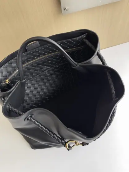 Replica Bottega Veneta Large Andiamo Tote Bag Black #3635 - Image 2