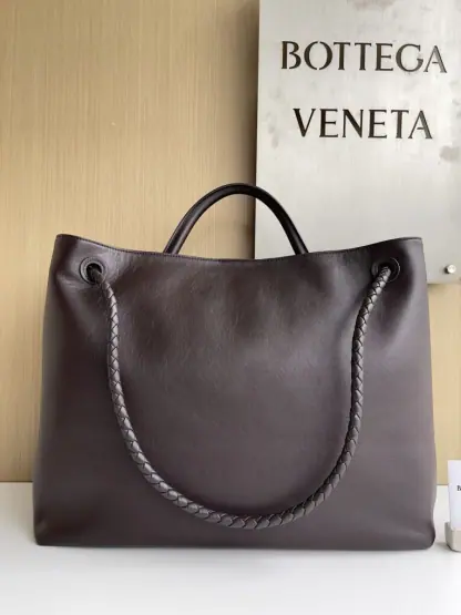 Replica Bottega Veneta Large Andiamo Tote Bag Fondant #3636 - Image 5
