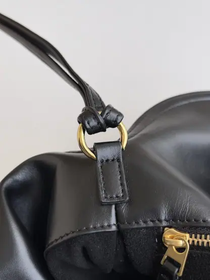 Replica Bottega Veneta Small Liberta Winter Liberta Black #3628 - Image 7