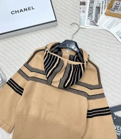 Replica Dior DiorAlps Three-Quarter Sleeve Hooded Sweater For Women #3724 - Image 5