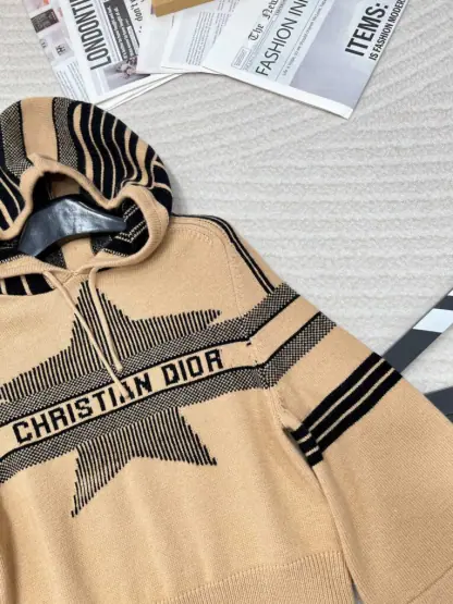 Replica Dior DiorAlps Three-Quarter Sleeve Hooded Sweater For Women #3724 - Image 6