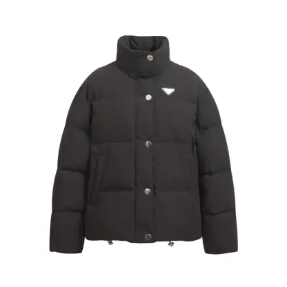 Replica Prada Women's Technical fabric down jacket Black #3741
