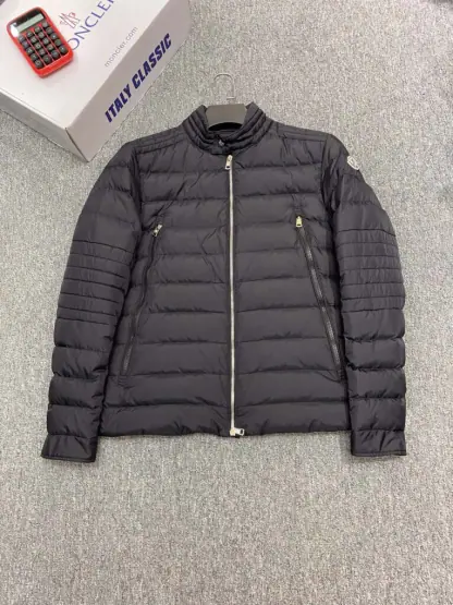 REPLICA MEN'S MONCLER AMIOT DOWN BIKER JACKET #3773 - Image 4