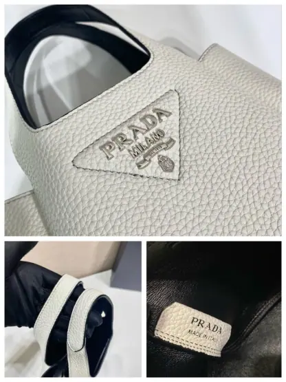 Replica Prada Leather mini bag White Tote #3806 - Image 4