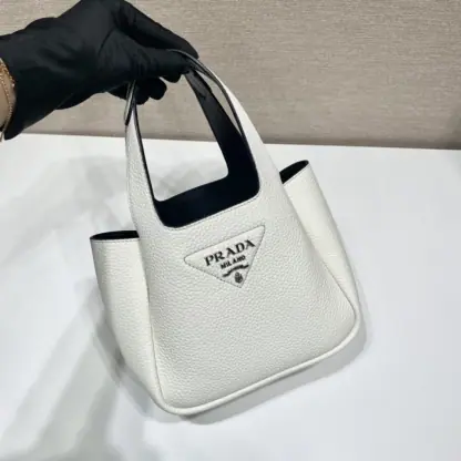 Replica Prada Leather mini bag White Tote #3806 - Image 7