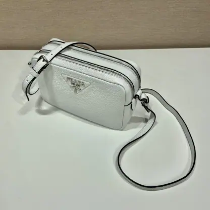 Replica Prada Medium leather bag White Shoulder bag #3809 - Image 5