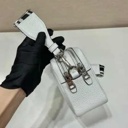 Replica Prada Medium leather bag White Shoulder bag #3809 - Image 3