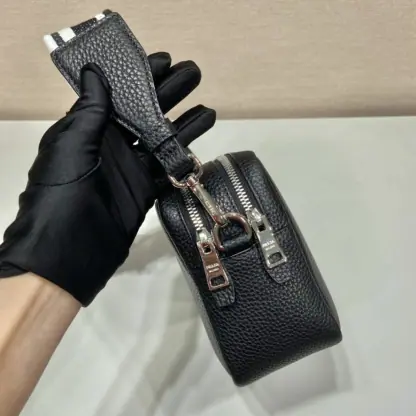 Replica Prada Medium leather bag Black Shoulder bag #3810 - Image 9
