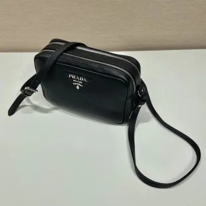 Replica Prada Medium leather bag Black Shoulder bag #3810 - Image 10
