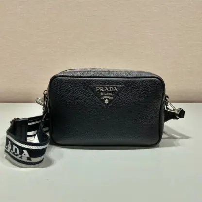 Replica Prada Medium leather bag Black Shoulder bag #3810 - Image 5