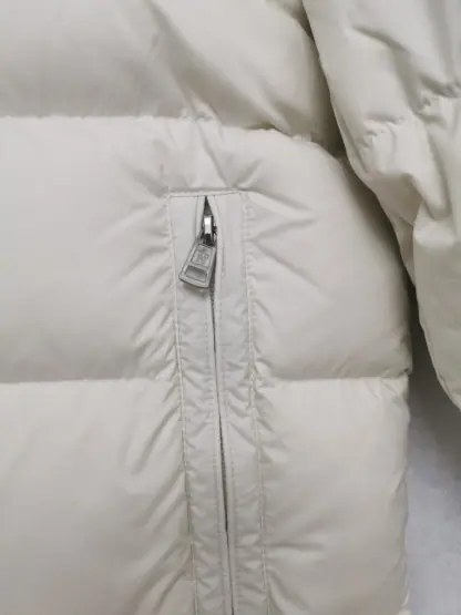 REPLICA MEN'S MONCLER CARDERE HOODED SHORT DOWN JACKET WHITE #3912 - Image 6