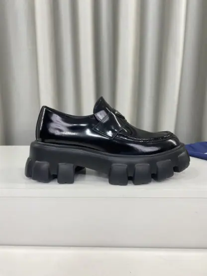 Replica PRADA Brushed leather Monolith loafers Shoes #3866 - Image 8