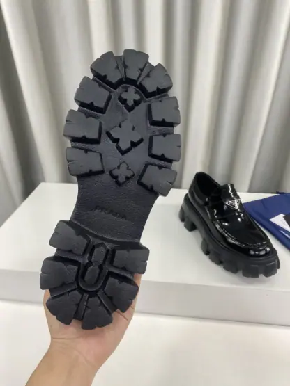 Replica PRADA Brushed leather Monolith loafers Shoes #3866 - Image 2