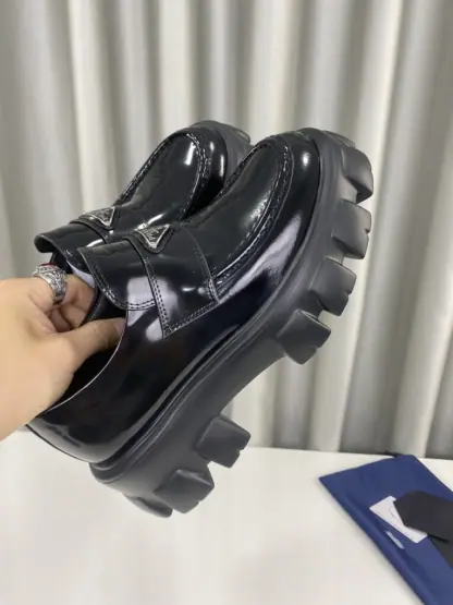 Replica PRADA Brushed leather Monolith loafers Shoes #3866 - Image 10