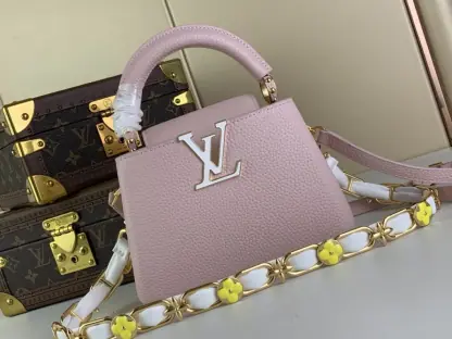 Replica Louis Vuitton Capucines Mini M23363 Pink #3797 - Image 8