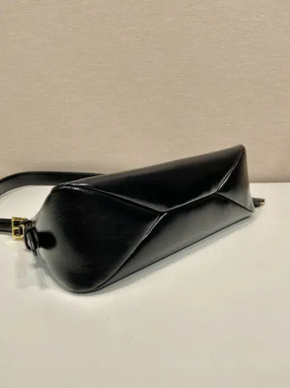 Replica Prada Aimée medium naplak leather shoulder bag Black #3813 - Image 3