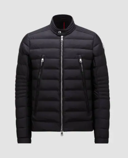 REPLICA MEN'S MONCLER AMIOT DOWN BIKER JACKET #3773