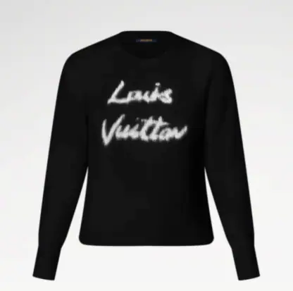 Replica Louis Vuitton Brushed Knit Jumper 1AGHCT Black #3987