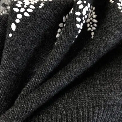 Replica Louis Vuitton Embellished Wool-Cashmere Blend Pullover Cardigan #3903 - Image 18