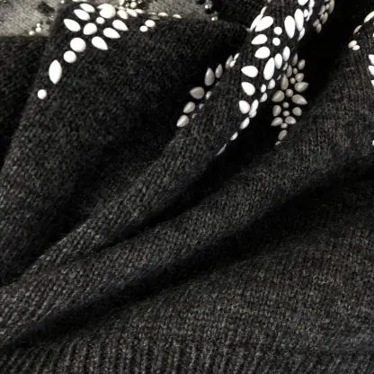 Replica Louis Vuitton Embellished Wool-Cashmere Blend Pullover Cardigan #3903 - Image 19