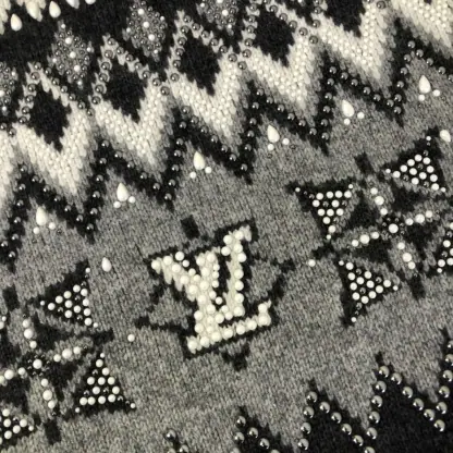 Replica Louis Vuitton Embellished Wool-Cashmere Blend Pullover Cardigan #3903 - Image 14