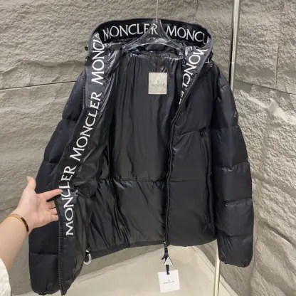 REPLICA MONCLER BLACK MONTCLA SHORT DOWN JACKET UNISEX #3768 - Image 6