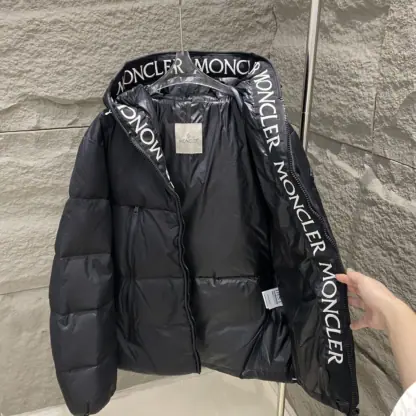 REPLICA MONCLER BLACK MONTCLA SHORT DOWN JACKET UNISEX #3768 - Image 8