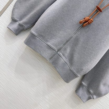 Replica LOEWE Flamenco hoodie in cotton and cashmere Sweatshirt For Women #3904 - Image 7