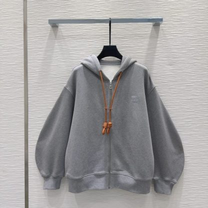Replica LOEWE Flamenco hoodie in cotton and cashmere Sweatshirt For Women #3904 - Image 9