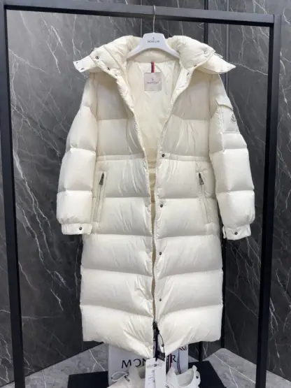 REPLICA MONCLER CAVETTAZ HOODED LONG DOWN JACKET #3819 - Image 2